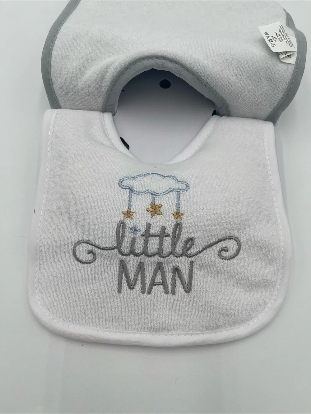 Neat Solutions Blue Infant Bibs - 4 Pack (Thank Heaven for Little Boys)
